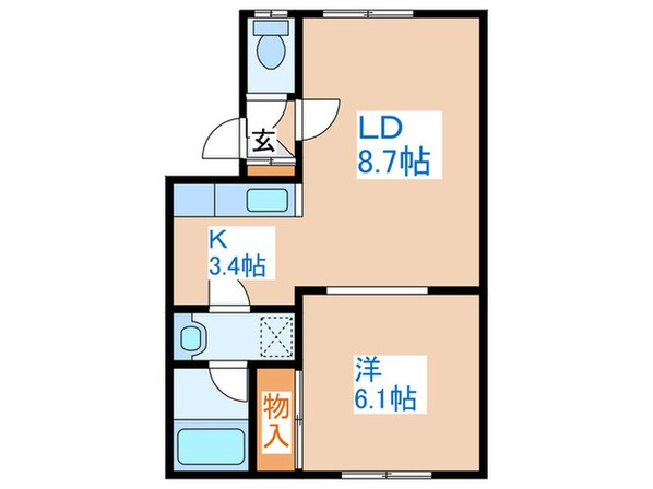 絵留夢２３の物件間取画像